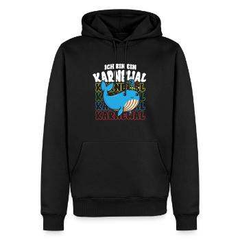 Karneval Ich bin ein Karnewal - Männer Premium Bio Hoodie - Schwarz - Vorne - Nico (187cm)