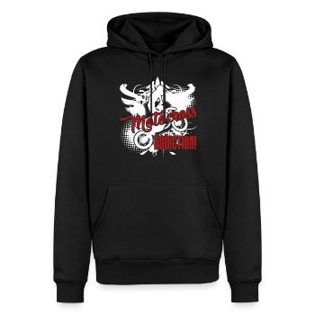 Motocross Motocross Addiction - Men’s Premium Organic Hoodie - black - Front - Nico (187cm)