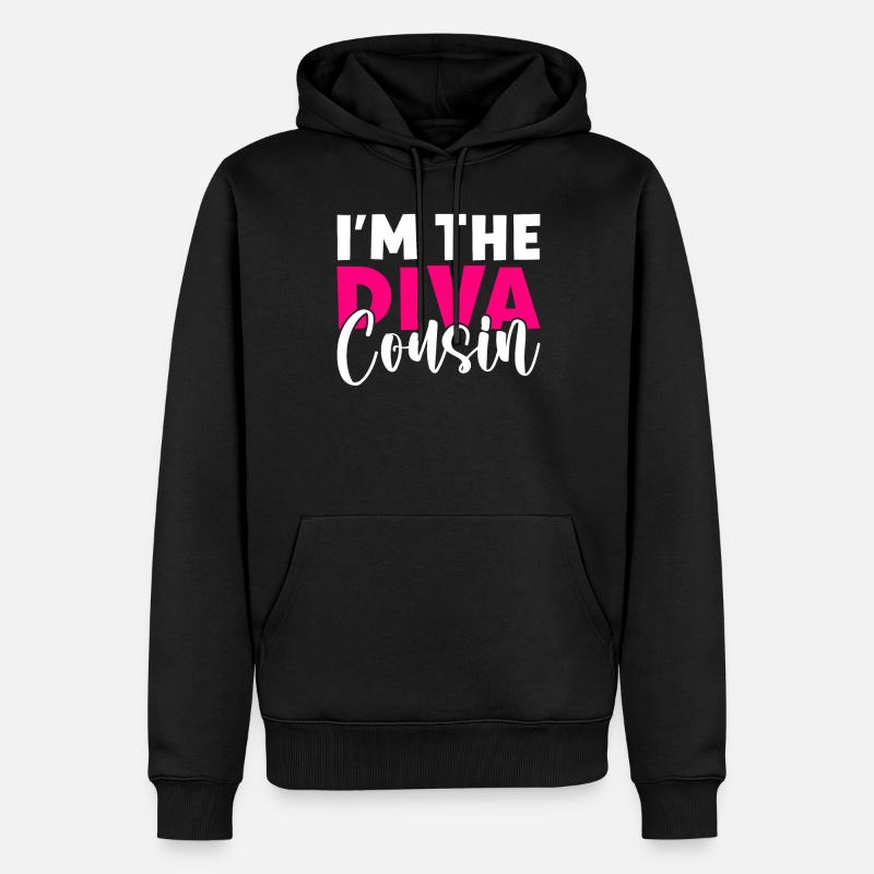 Cadeaux Cousin - Sweat à capuche Premium bio Homme - noir