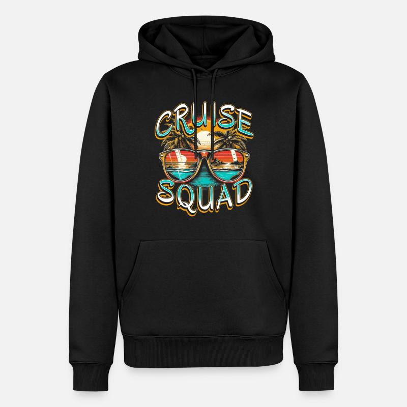 Escouade de croisière - Sweat à capuche Premium bio Homme - noir