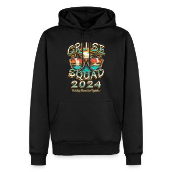 Cruise Squad 2024 : Créer des souvenirs ensemble - Sweat à capuche Premium bio Homme - noir - Devant - Nico (187cm)