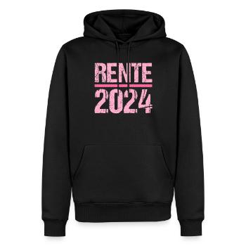 Retirement Pension Pensioner Pensioner Pension 2024 - Men’s Premium Organic Hoodie - black - Front - Nico (187cm)