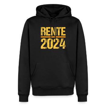 Retirement Pension Pensioner Pensioner Pension 2024 - Men’s Premium Organic Hoodie - black - Front - Nico (187cm)