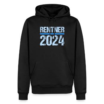 Retirement Pension Pensioner Pensioner Pension 2024 - Men’s Premium Organic Hoodie - black - Front - Nico (187cm)