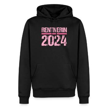 Retirement Pension Pensioner Pensioner Pension 2024 - Men’s Premium Organic Hoodie - black - Front - Nico (187cm)