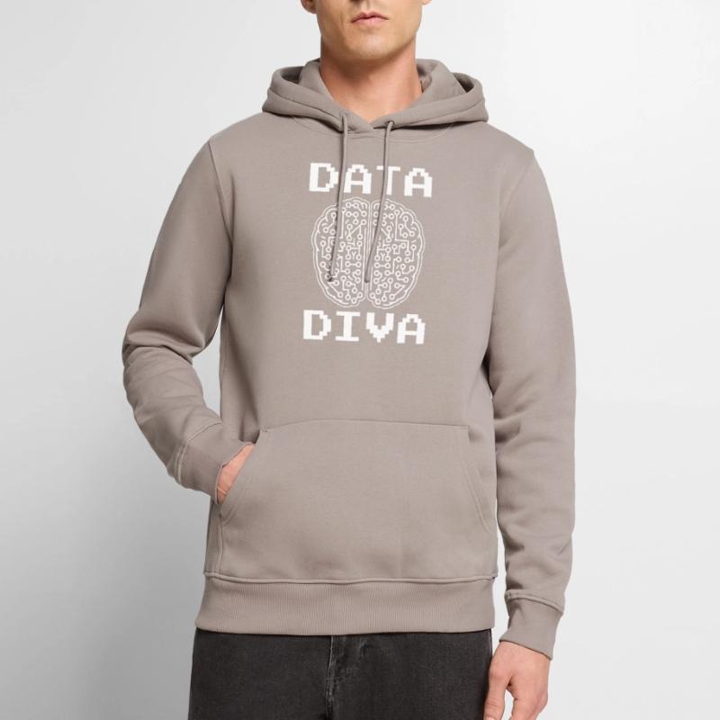 Machine Learning Algorithmen KI Datenanalyst Männer Premium Bio Hoodie