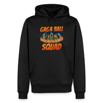 Dodgeball Hexagon Pit Sports Gaga Ball - Men’s Premium Organic Hoodie - black - Front - Nico (187cm)