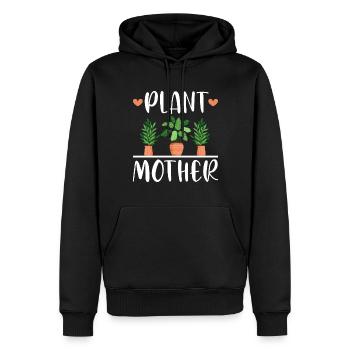 Plante Mère Mère Jardin Plantes Fleur - Sweat à capuche Premium bio Homme - noir - Devant - Nico (187cm)
