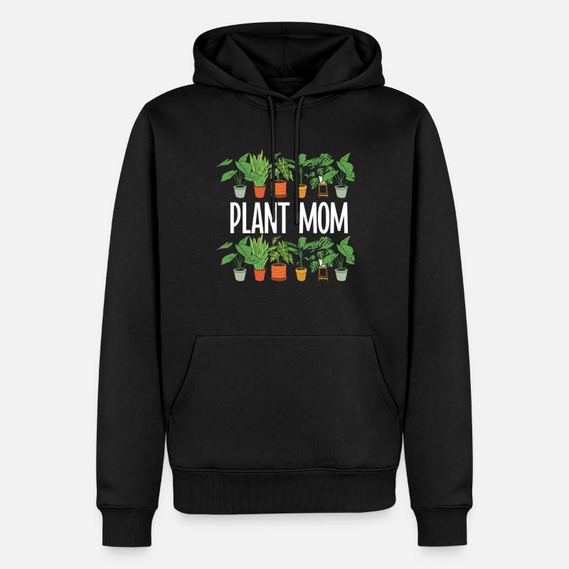 Pflanzenmutter Mutter Gartenpflanzen Blume - Männer Premium Bio Hoodie - Schwarz