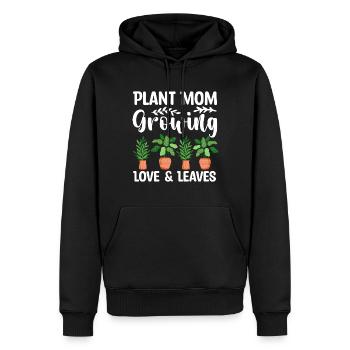 Plante Mère Mère Jardin Plantes Fleur - Sweat à capuche Premium bio Homme - noir - Devant - Nico (187cm)