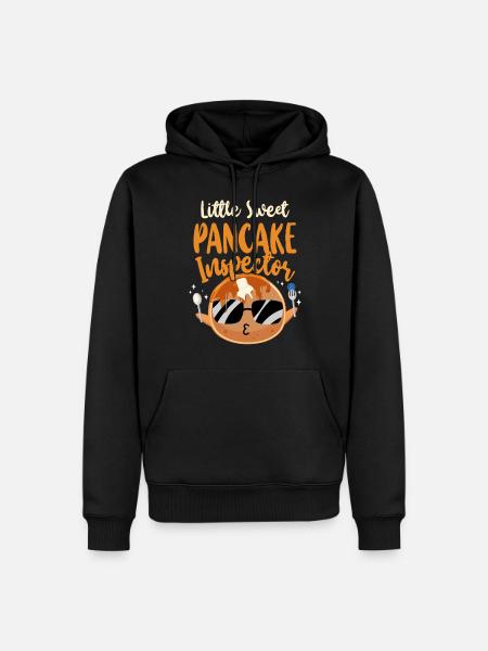 Pancake Lover Kids Little Sweet - Men’s Premium Organic Hoodie - black