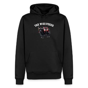 Yak Whisperer Himalayan Tibet - Männer Premium Bio Hoodie - Schwarz - Vorne - Nico (187cm)
