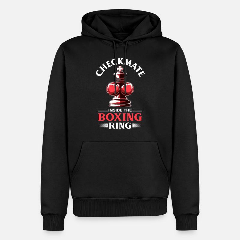 Boxe d’échecs - Sweat à capuche Premium bio Homme - noir