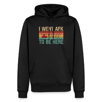 PC Joueur Vidéo Ordinateur Nerd Jeux WASD - Sweat à capuche Premium bio Homme - noir - Devant - Nico (187cm)