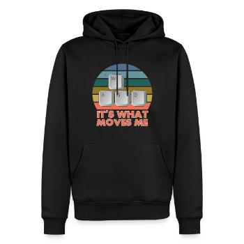 PC Video Gamer Computer Nerd Gaming WASD - Men’s Premium Organic Hoodie - black - Front - Nico (187cm)