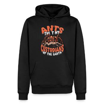 Ameisenzucht Ants The Tiny Custodians Of The Earth - Männer Premium Bio Hoodie - Schwarz - Vorne - Nico (187cm)