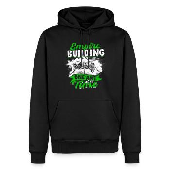 Ameisenzucht Empire Building One Ant At A Time - Männer Premium Bio Hoodie - Schwarz - Vorne - Nico (187cm)