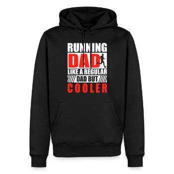 Running Dad Marathon Runner Trainer Marathoner - Männer Premium Bio Hoodie - Schwarz - Vorne - Nico (187cm)