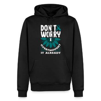 Sarcelle d’hiver SSPT Stress Trouble anxieux - Sweat à capuche Premium bio Homme - noir - Devant - Nico (187cm)