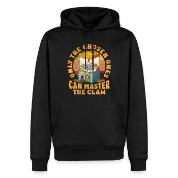 Kraller Gripper Pince automatique - Sweat à capuche Premium bio Homme - noir - Devant - Nico (187cm)
