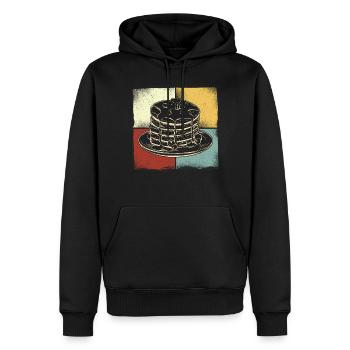 Pancake Lover Kids Retro Vintage - Männer Premium Bio Hoodie - Schwarz - Vorne - Nico (187cm)