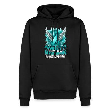 Anxiety disorder Anxiety disorders - Men’s Premium Organic Hoodie - black - Front - Nico (187cm)