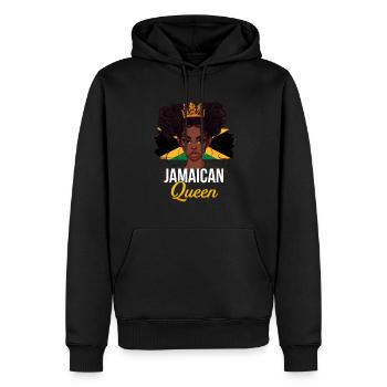 Jamaïque QueenFlag Jamaïque - Sweat à capuche Premium bio Homme - noir - Devant - Nico (187cm)