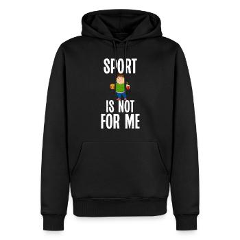 Cadeaux de graisse drôles - Sweat à capuche Premium bio Homme - noir - Devant - Nico (187cm)