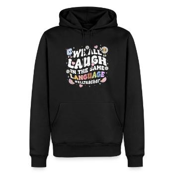 Englischlehrer Englischlehrerin - Männer Premium Bio Hoodie - Schwarz - Vorne - Nico (187cm)