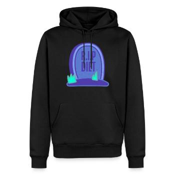 Cadeaux de graisse drôles - Sweat à capuche Premium bio Homme - noir - Devant - Nico (187cm)