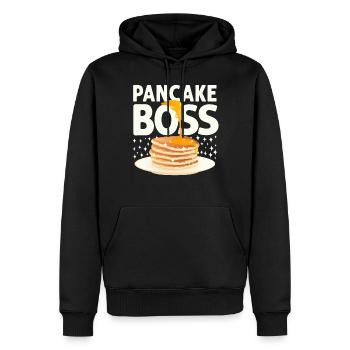 Pancake Lover Kids Pancake - Männer Premium Bio Hoodie - Schwarz - Vorne - Nico (187cm)