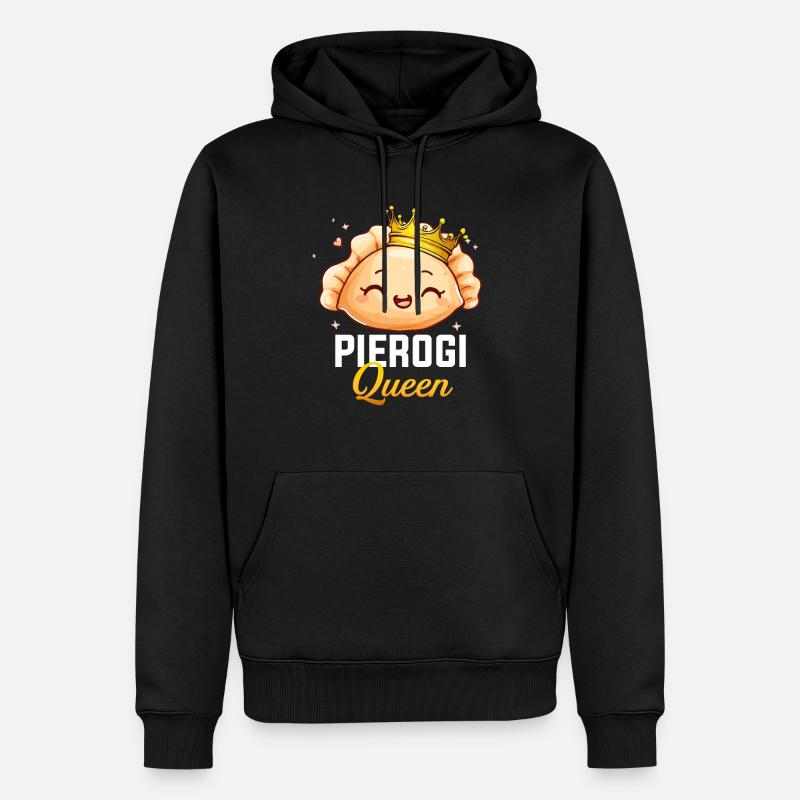 Pierogi princesse polonais Pierogi - Sweat à capuche Premium bio Homme - noir