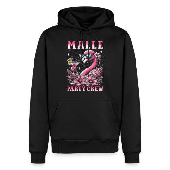 Malle Party Crew - Männer Premium Bio Hoodie - Schwarz - Vorne - Nico (187cm)