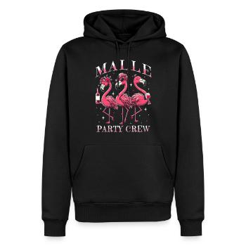 Malle Party Crew - Männer Premium Bio Hoodie - Schwarz - Vorne - Nico (187cm)