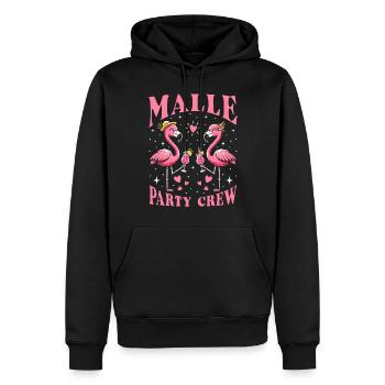 Malle Party Crew - Männer Premium Bio Hoodie - Schwarz - Vorne - Nico (187cm)