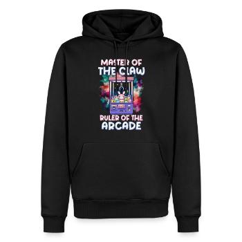 Greifautomat Master La Règle De La Griffe De L’arcade - Sweat à capuche Premium bio Homme - noir - Devant - Nico (187cm)