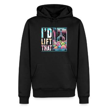 Claw Machine Kraller Gripper I'D Lift That - Men’s Premium Organic Hoodie - black - Front - Nico (187cm)