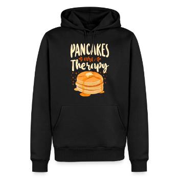 Les crêpes pour enfants amateurs de crêpes sont - Sweat à capuche Premium bio Homme - noir - Devant - Nico (187cm)