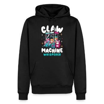 Pince Pince Claw Machine Whisperer - Sweat à capuche Premium bio Homme - noir - Devant - Nico (187cm)