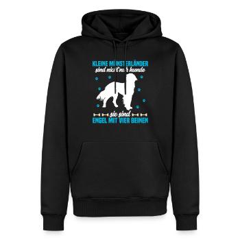 Le petit Münsterlander n’est pas qu’un chien - Sweat à capuche Premium bio Homme - noir - Devant - Nico (187cm)