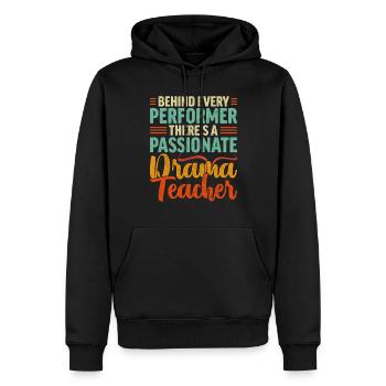 Theaterunterricht Schauspiellehrer Schauspielerei - Männer Premium Bio Hoodie - Schwarz - Vorne - Nico (187cm)