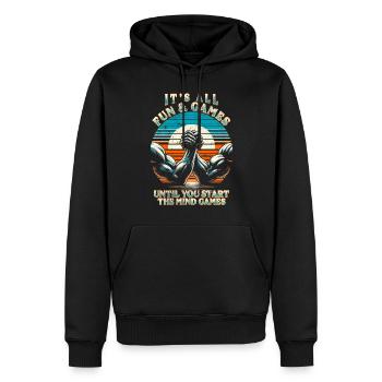 Armdrücken Armwrestling - Männer Premium Bio Hoodie - Schwarz - Vorne - Nico (187cm)