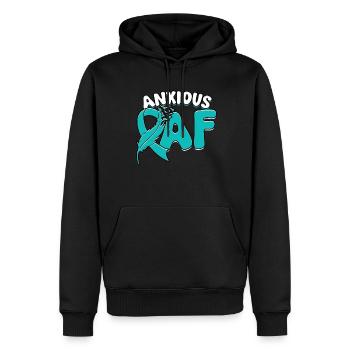 Anxiety Disorder Anxious AF - Men’s Premium Organic Hoodie - black - Front - Nico (187cm)