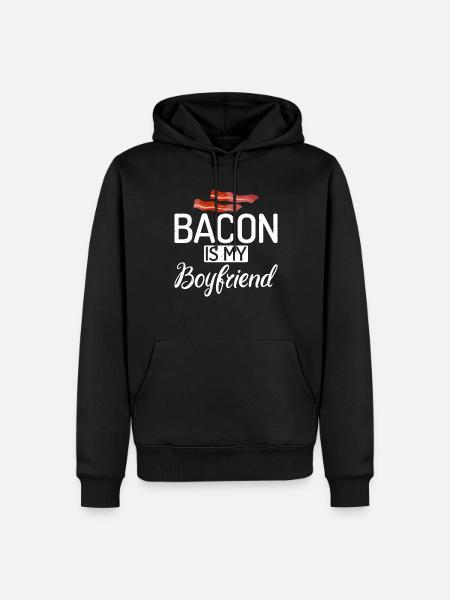 Funny Bacon Gifts - Men’s Premium Organic Hoodie - black