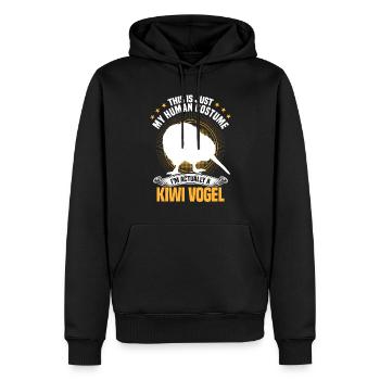 Kiwi Vogel nur ein Kostüm Schnepfenstrauß - Männer Premium Bio Hoodie - Schwarz - Vorne - Nico (187cm)