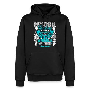 Preschool Teacher Preschool Teachers Angels - Men’s Premium Organic Hoodie - black - Front - Nico (187cm)