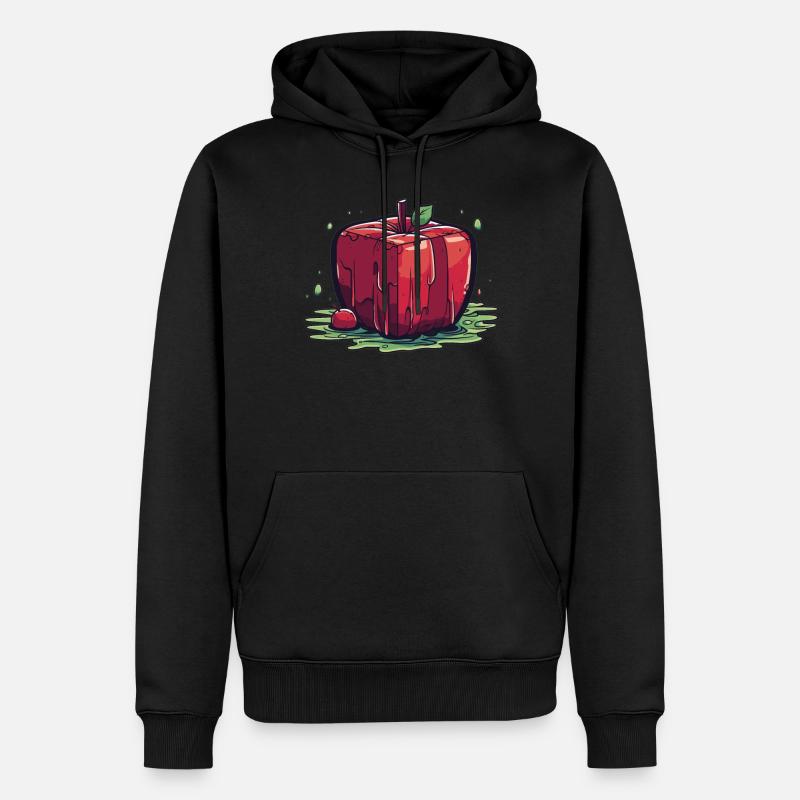 Würfel Apfel Cube Apple - Sweat à capuche Premium bio Homme - noir