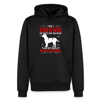 Le chien courant de Hanovre n’est pas qu’un chien - Sweat à capuche Premium bio Homme - noir - Devant - Nico (187cm)