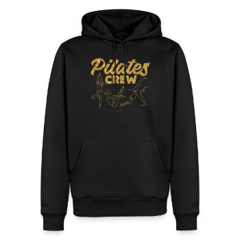 Instructeur de Pilates Professeur de Pilates - Sweat à capuche Premium bio Homme - noir - Devant - Nico (187cm)