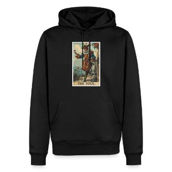 Tarotkarten Tarotkarte The Fool Der Narr - Männer Premium Bio Hoodie - Schwarz - Vorne - Nico (187cm)